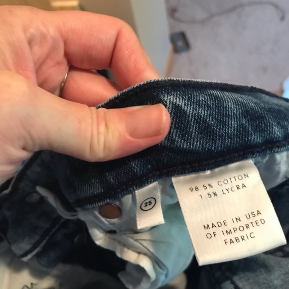 Grlfrnd Karolina Fit Button Fly Denim Jeans Size 25 - Picture 7 of 9